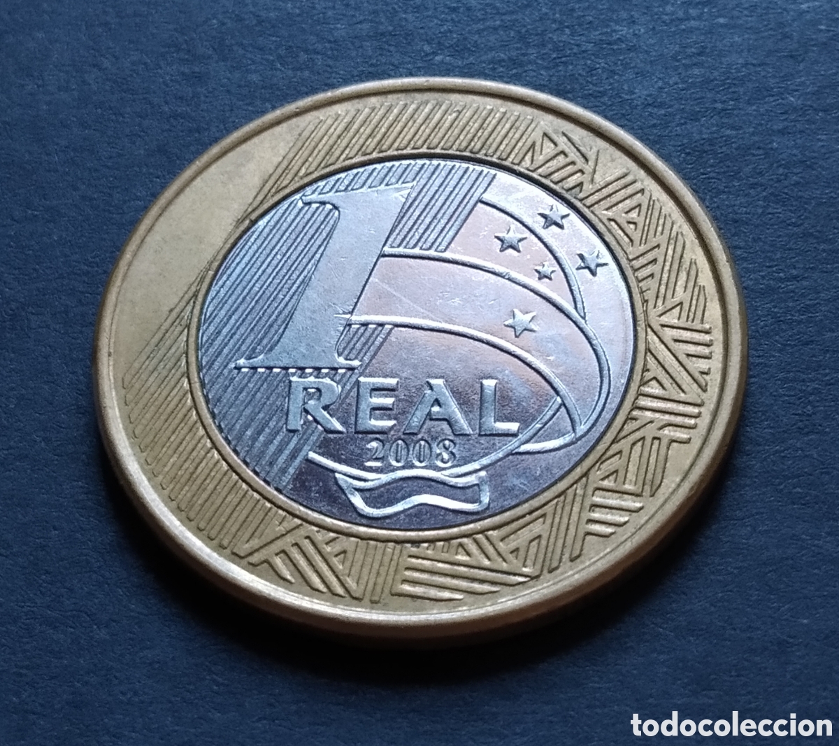 Monedas antiguas de Am&eacute;rica: MONEDA - BRASIL 1 REAL 2008 - Foto 3