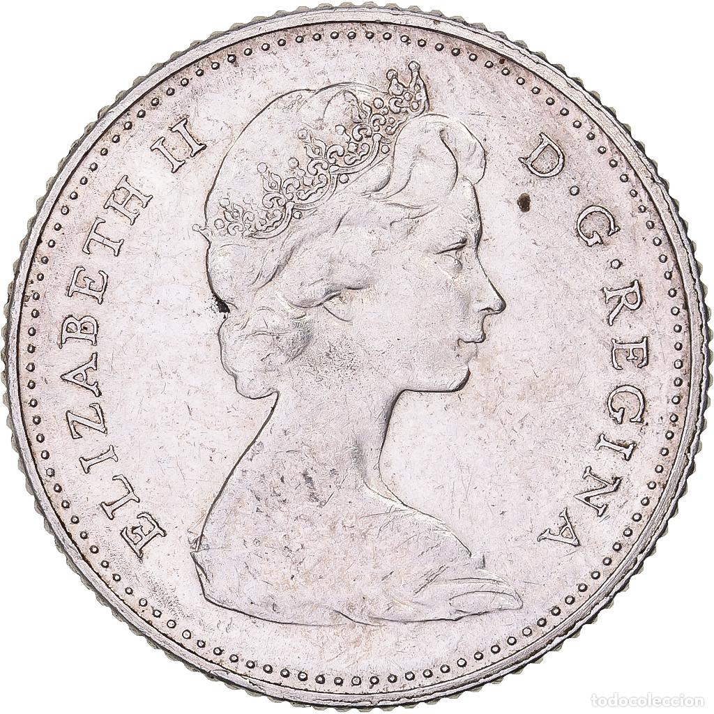 Alte M&uuml;nzen aus Amerika: [#638084] Canad&aacute;, Elizabeth II, 10 Cents, 1867-1967, Royal Canadian Mint, Plata, EBC