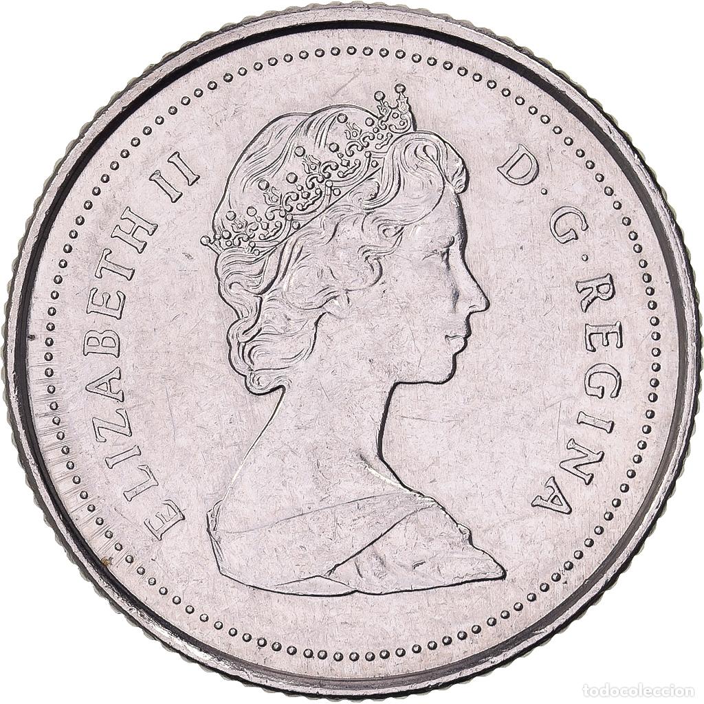 Alte M&uuml;nzen aus Amerika: [#638123] Canad&aacute;, Elizabeth II, 10 Cents, 1988, Royal Canadian Mint, N&iacute;quel, MBC+