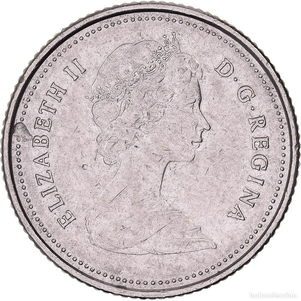 Alte M&uuml;nzen aus Amerika: [#638130] Canad&aacute;, Elizabeth II, 10 Cents, 1982, Royal Canadian Mint, N&iacute;quel, MBC+