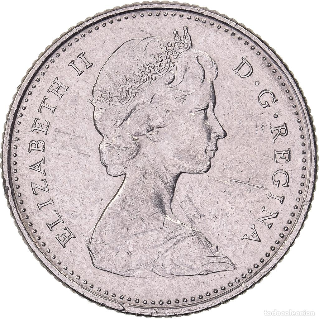 Alte M&uuml;nzen aus Amerika: [#638125] Canad&aacute;, Elizabeth II, 10 Cents, 1972, Royal Canadian Mint, N&iacute;quel, MBC+