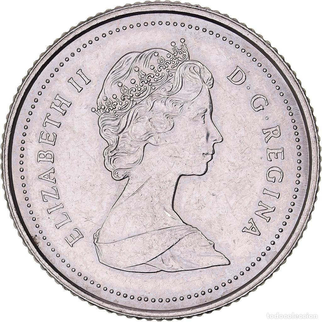 Alte M&uuml;nzen aus Amerika: [#638131] Canad&aacute;, Elizabeth II, 10 Cents, 1985, Royal Canadian Mint, N&iacute;quel, MBC+