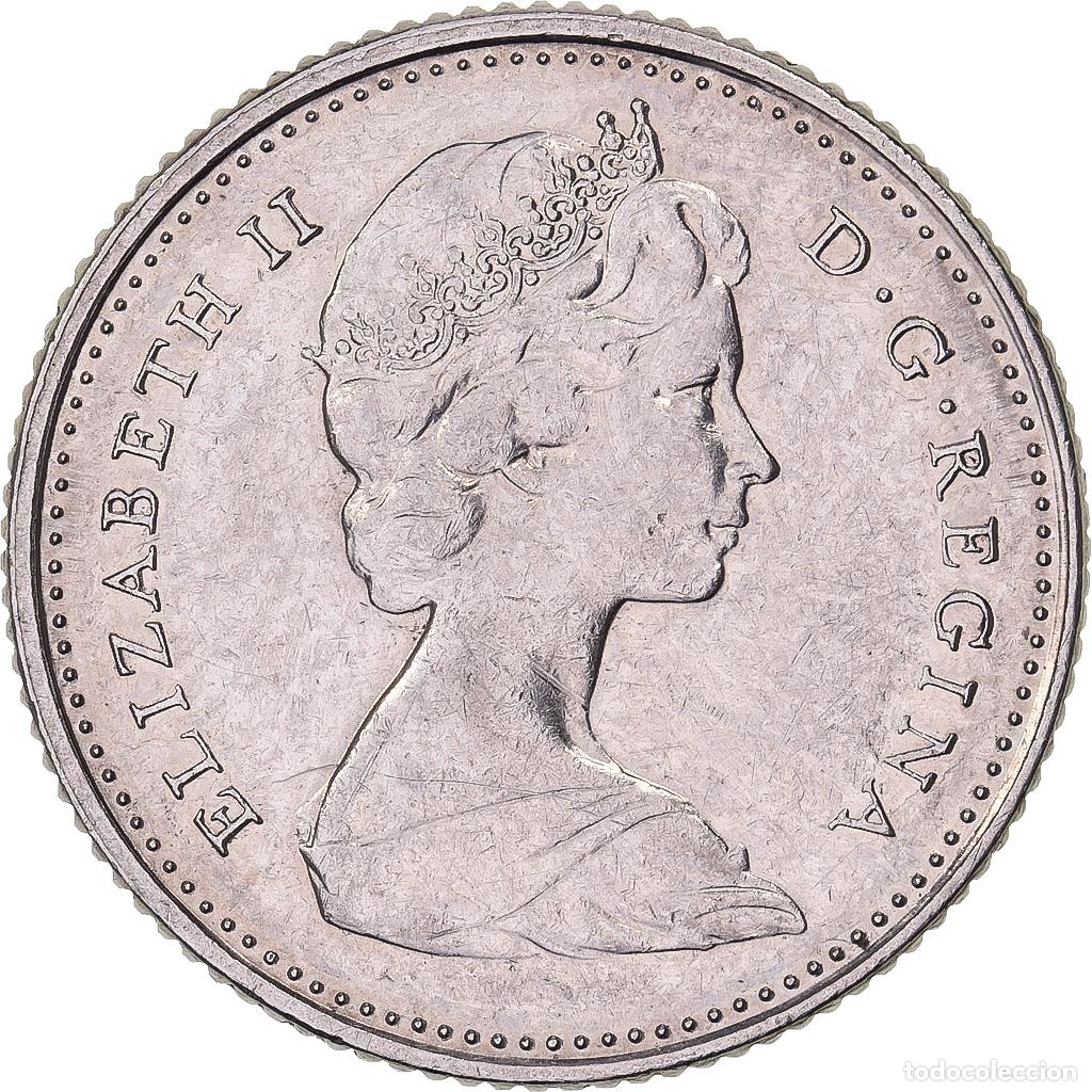 Alte M&uuml;nzen aus Amerika: [#638126] Canad&aacute;, Elizabeth II, 10 Cents, 1973, Royal Canadian Mint, N&iacute;quel, MBC+