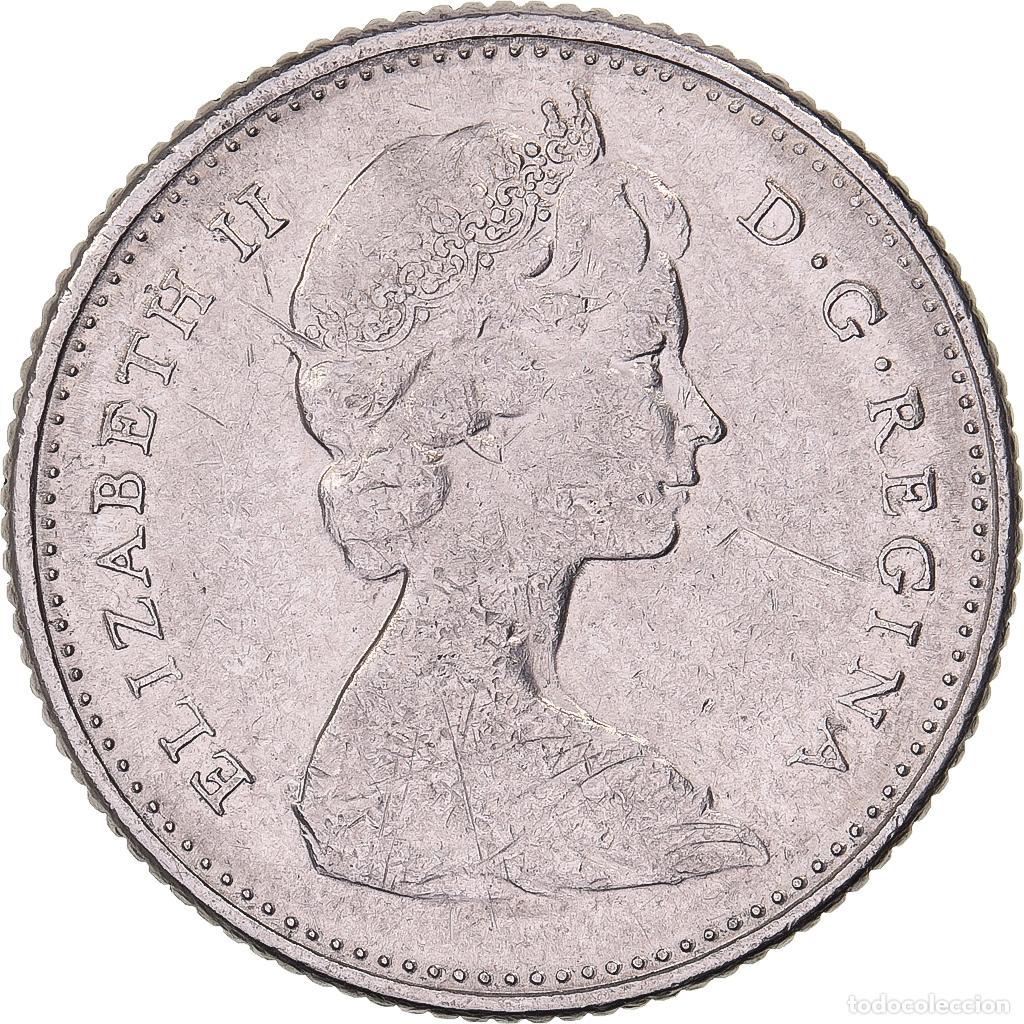 Alte M&uuml;nzen aus Amerika: [#638129] Canad&aacute;, Elizabeth II, 10 Cents, 1969, Royal Canadian Mint, N&iacute;quel, MBC+, KM:73