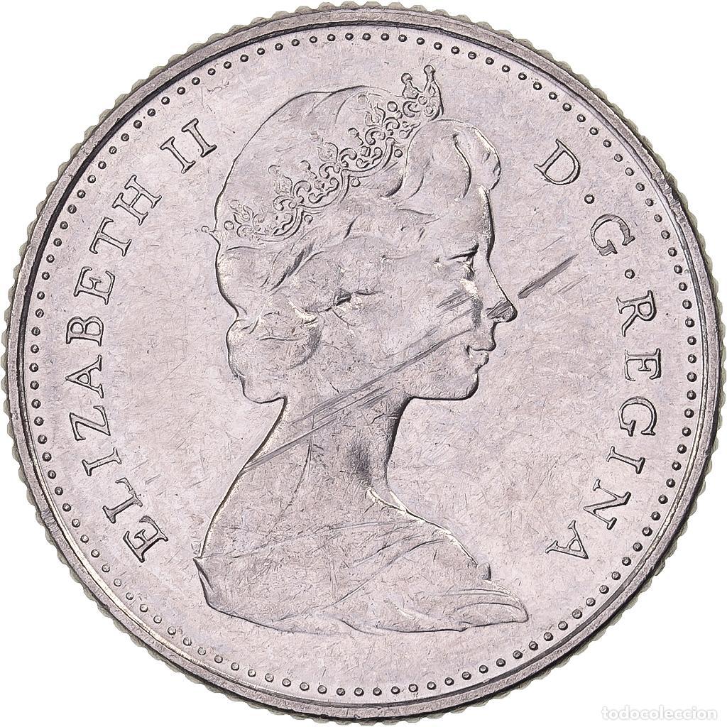Alte M&uuml;nzen aus Amerika: [#638133] Canad&aacute;, Elizabeth II, 10 Cents, 1977, Royal Canadian Mint, N&iacute;quel, MBC+