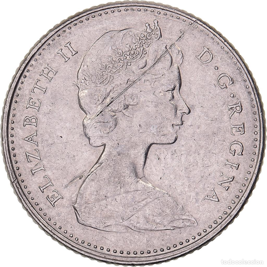 Monnaies anciennes d'Am&eacute;rique: [#638127] Canad&aacute;, Elizabeth II, 10 Cents, 1968, Royal Canadian Mint, N&iacute;quel, MBC+, KM:73