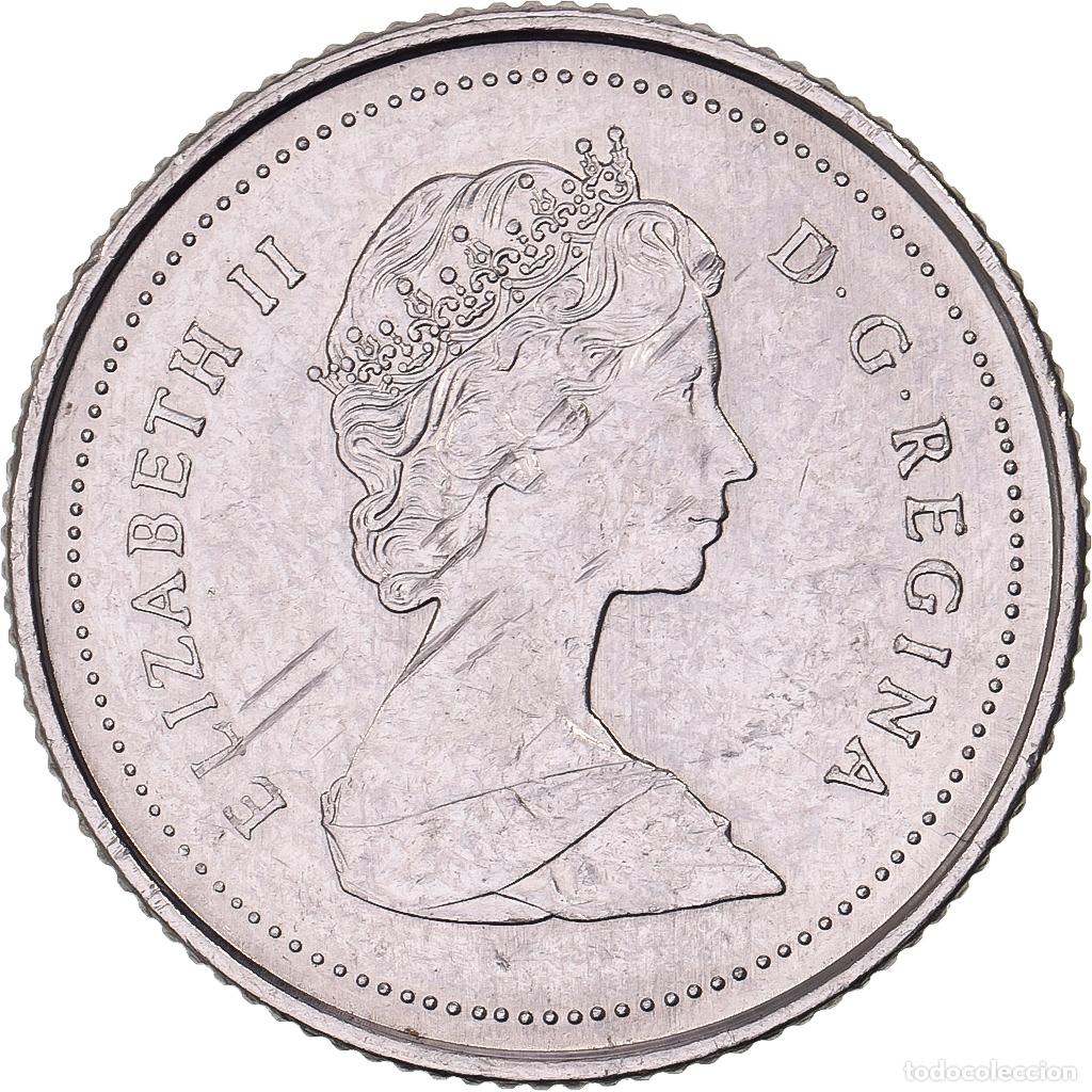 Monnaies anciennes d'Am&eacute;rique: [#638136] Canad&aacute;, Elizabeth II, 10 Cents, 1987, Royal Canadian Mint, N&iacute;quel, MBC+