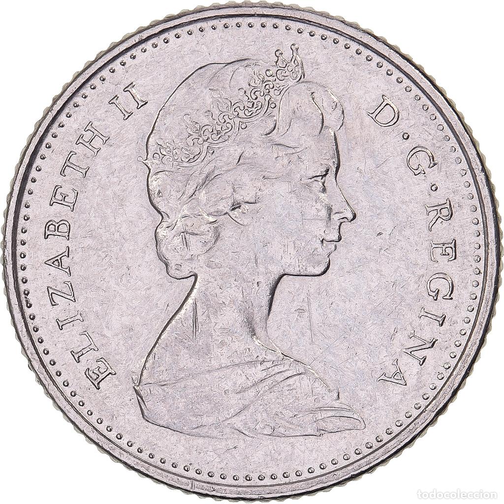 Monnaies anciennes d'Am&eacute;rique: [#638137] Canad&aacute;, Elizabeth II, 10 Cents, 1975, Royal Canadian Mint, N&iacute;quel, MBC+