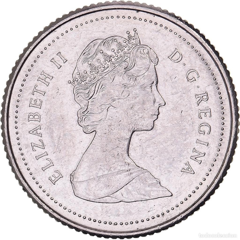 Monnaies anciennes d'Am&eacute;rique: [#638139] Canad&aacute;, Elizabeth II, 10 Cents, 1984, Royal Canadian Mint, N&iacute;quel, MBC+
