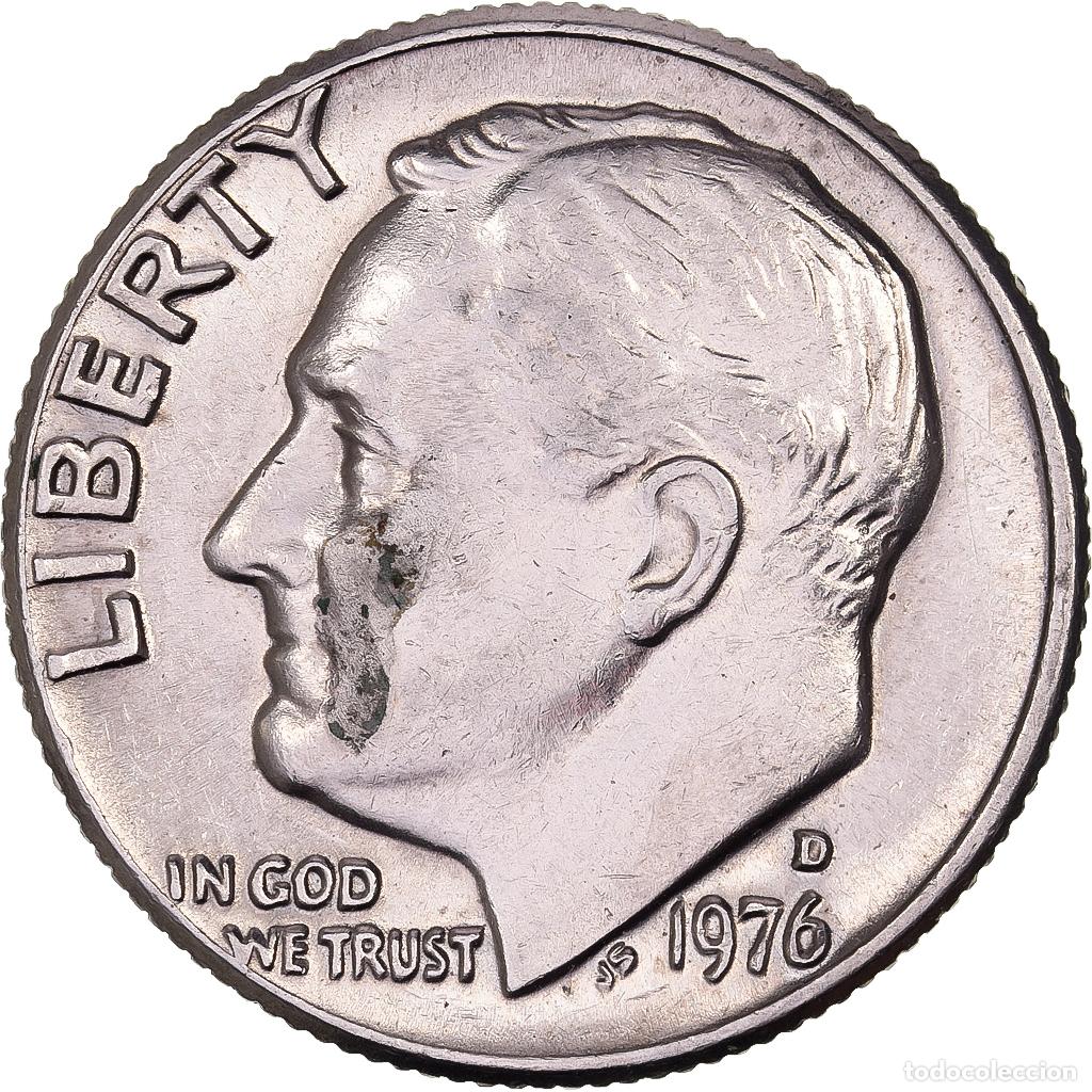 Monnaies anciennes d'Am&eacute;rique: [#638247] Estados Unidos, Dime, Roosevelt, 1976, U.S. Mint, Cobre - n&iacute;quel recubierto de
