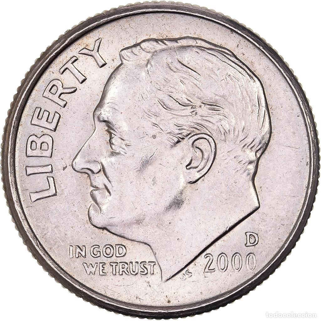 Monnaies anciennes d'Am&eacute;rique: [#638257] Estados Unidos, Dime, Roosevelt, 2000, U.S. Mint, Cobre - n&iacute;quel recubierto de