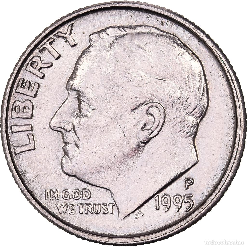 Alte M&uuml;nzen aus Amerika: [#638278] Estados Unidos, Dime, Roosevelt, 1995, U.S. Mint, Cobre - n&iacute;quel recubierto de