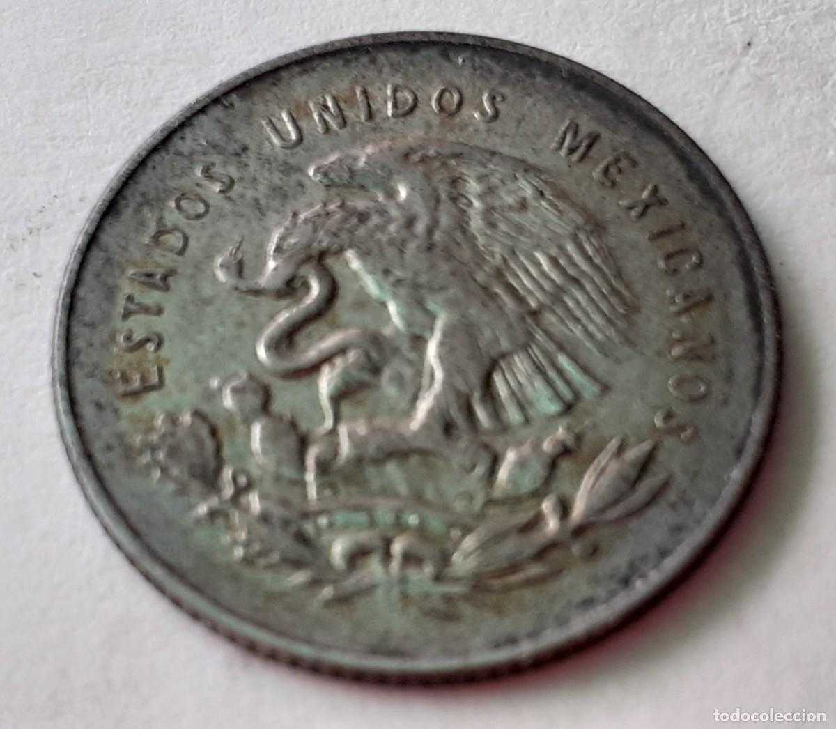 Alte M&uuml;nzen aus Amerika: MONEDA MEXICO 25 CENTAVOS 1950