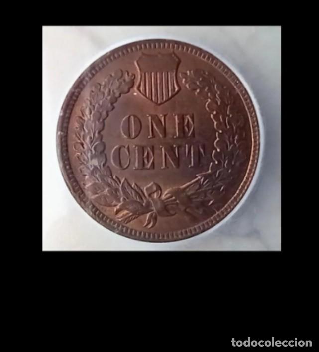 Monedas antiguas de Am&eacute;rica: Moneda 1 Cent USA 1904 - Foto 2