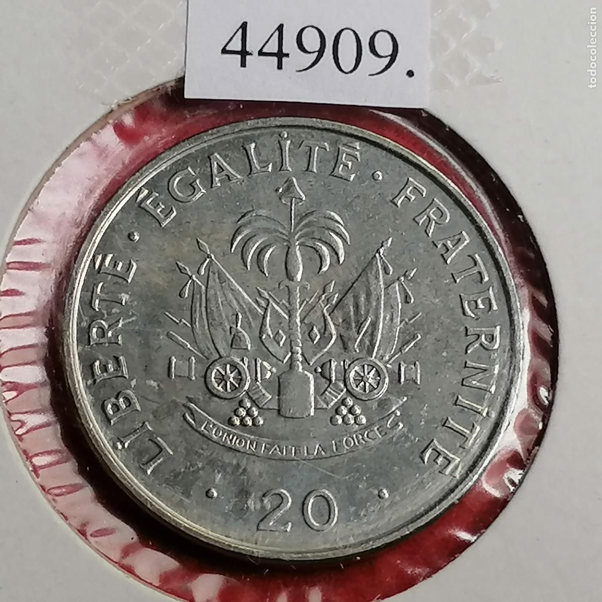 Monedas antiguas de Am&eacute;rica: Hait&iacute; 20 C&eacute;ntimos 1995 - Foto 2