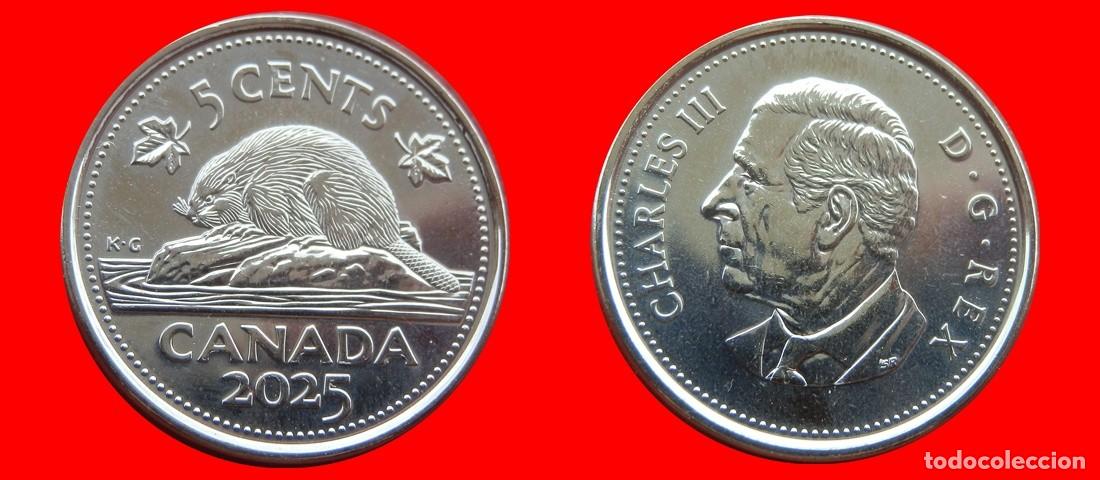 Monedas antiguas de Am&eacute;rica: 5 CENTAVOS 2025 SIN CIRCULAR CANADA-7838SC - Foto 1