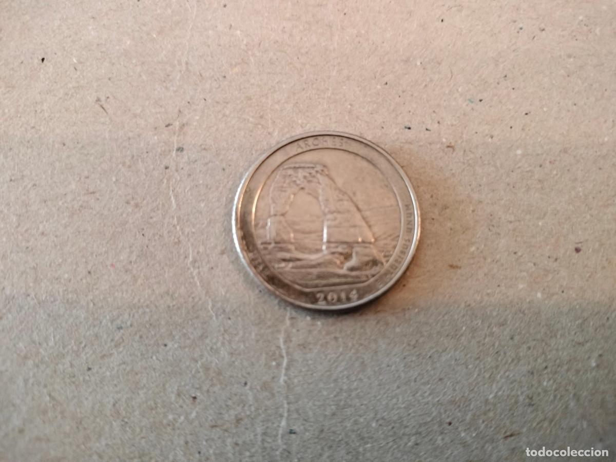 Monedas antiguas de Am&eacute;rica: MONEDA QUARTER DOLLAR 2014 P UTAH - Foto 2