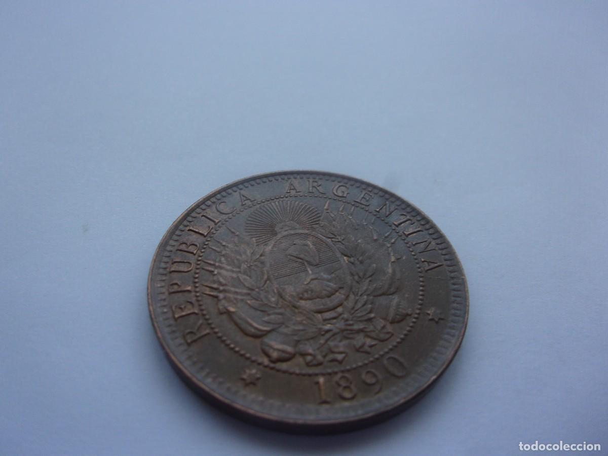 Monedas antiguas de Am&eacute;rica: 19DK24 Argentina 2 centavos 1890 - Foto 4