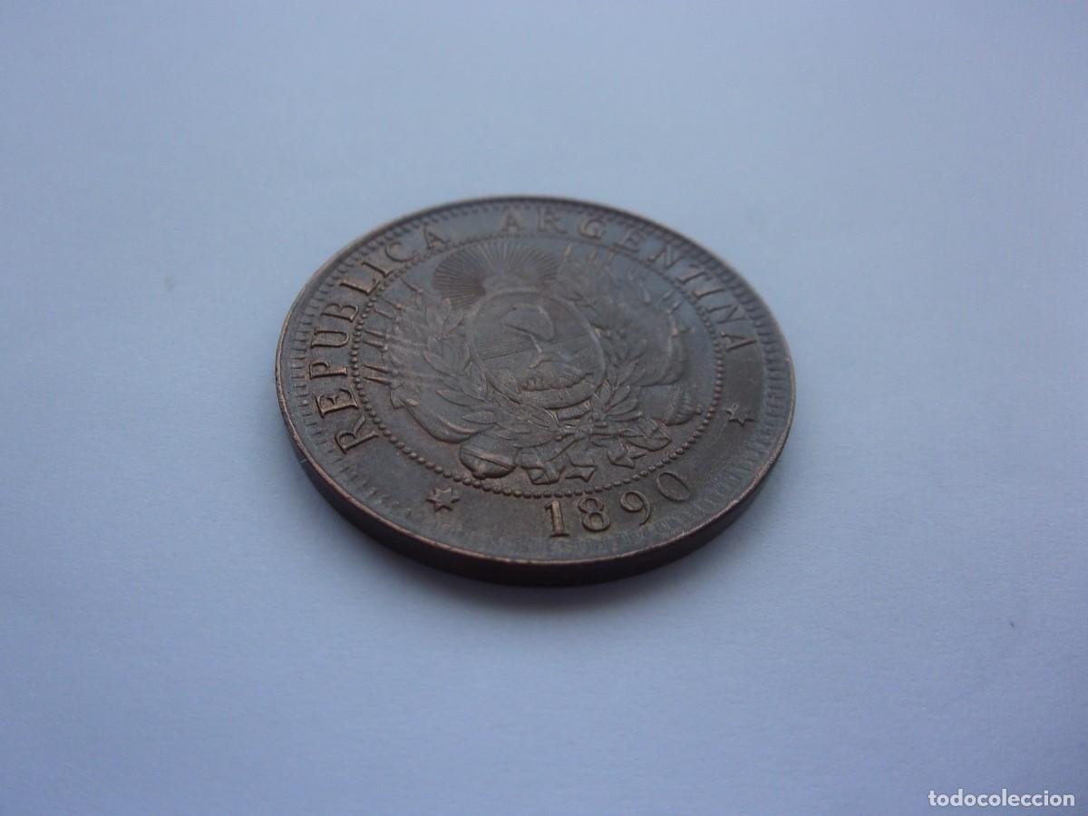 Monedas antiguas de Am&eacute;rica: 19DK24 Argentina 2 centavos 1890 - Foto 5