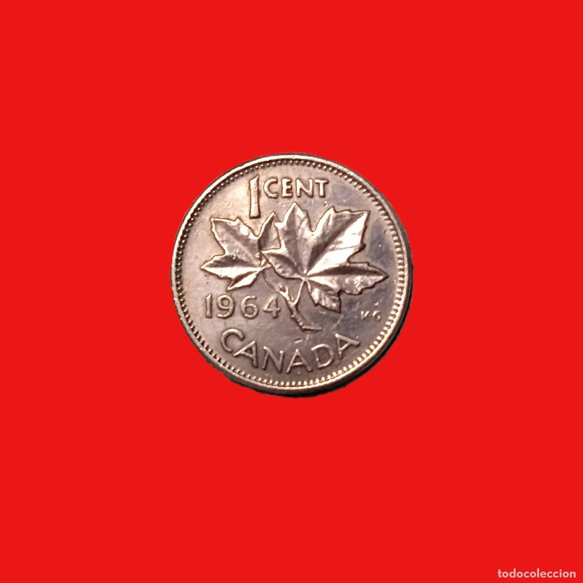 Monedas antiguas de Am&eacute;rica: Canada 1 Centavo 1964 (1896) - Foto 2