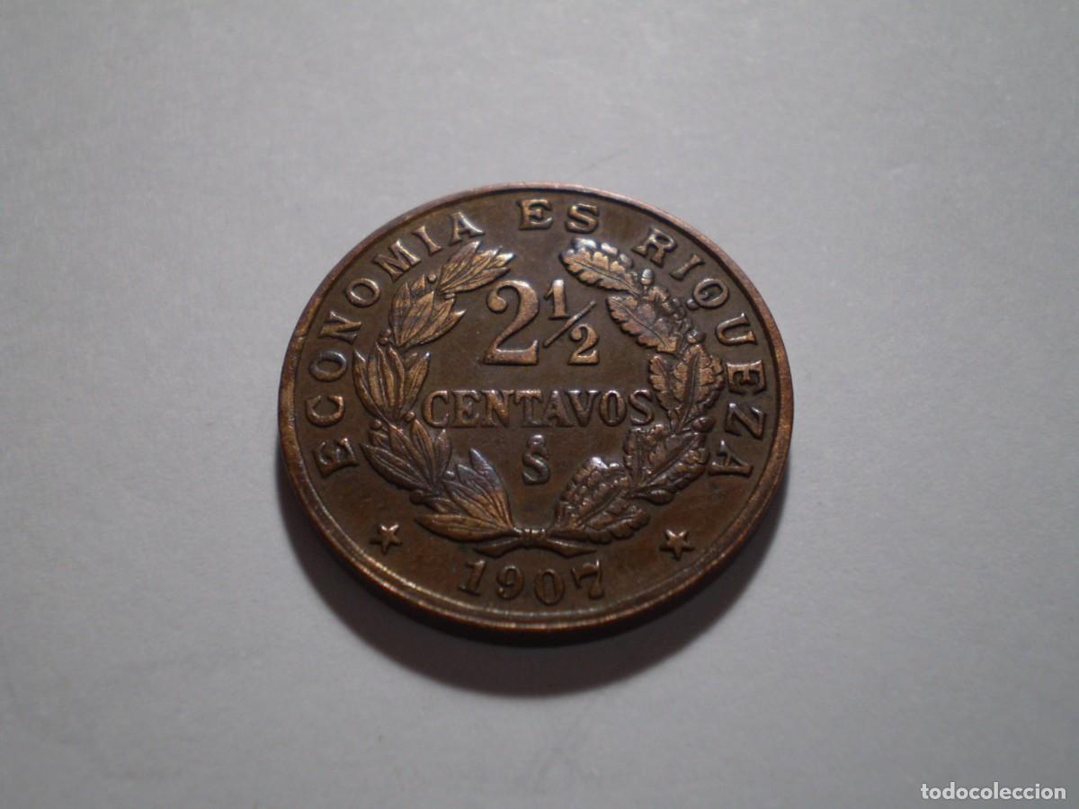 Monedas antiguas de Am&eacute;rica: 16SBE Chile 2 1/2 centavos 1907 So - Foto 4