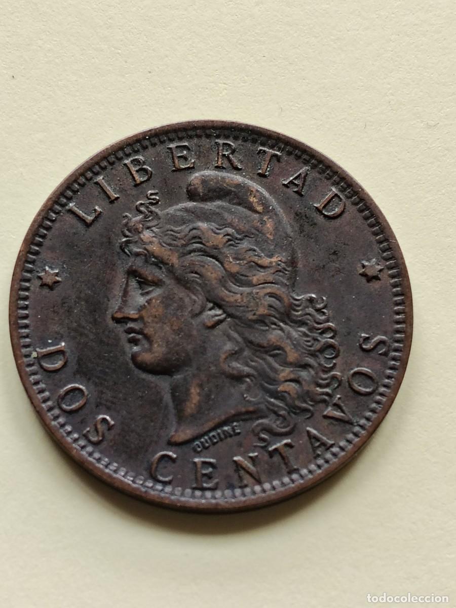 Monedas antiguas de Am&eacute;rica: ARGENTINA: 2 CENTAVOS 1890 - Foto 1