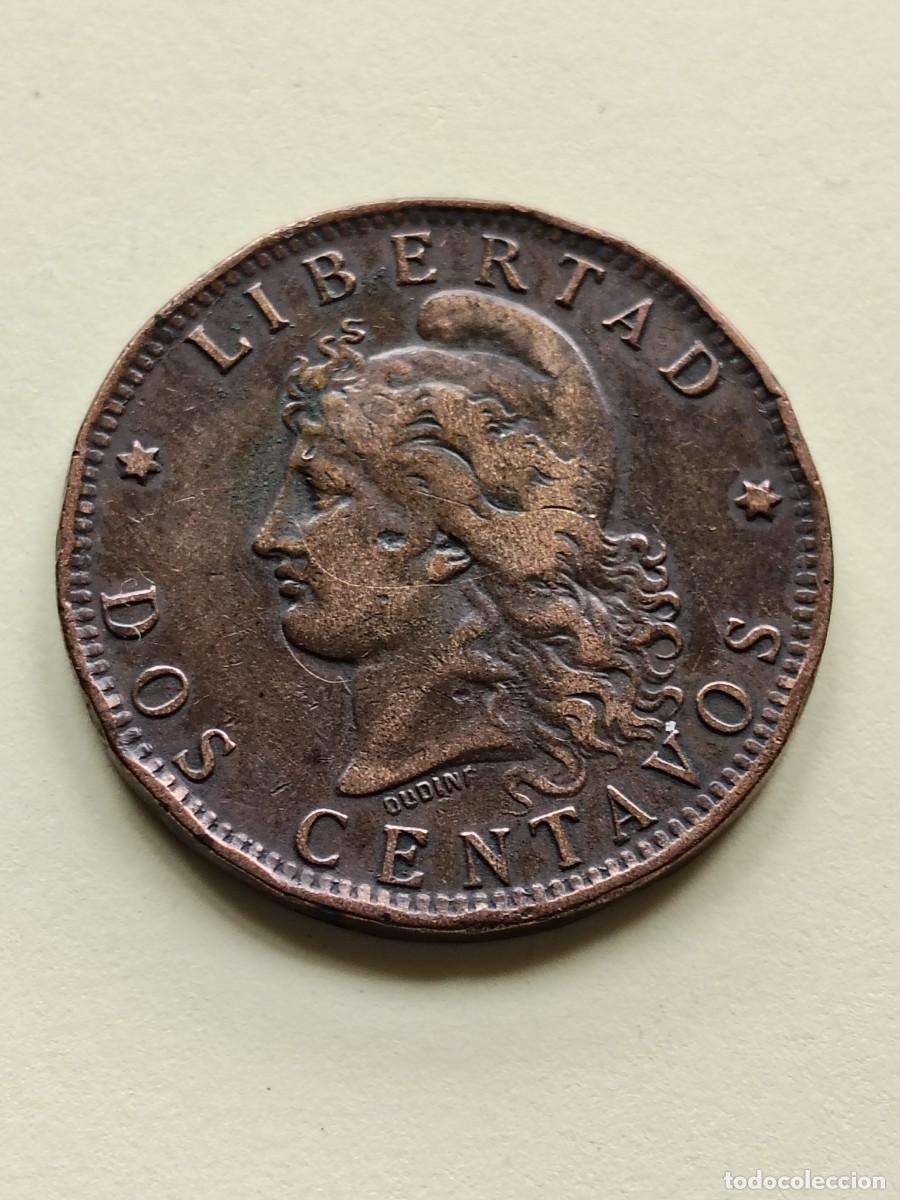 Monedas antiguas de Am&eacute;rica: ARGENTINA: 2 CENTAVOS 1893 - Foto 1