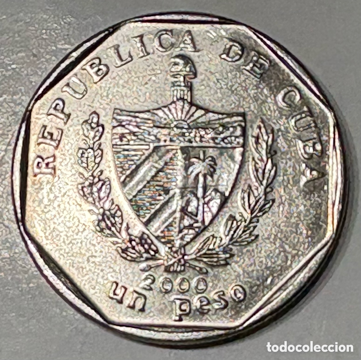 Monedas antiguas de Am&eacute;rica: Cuba - 1 peso a&ntilde;o 2000 - Foto 2