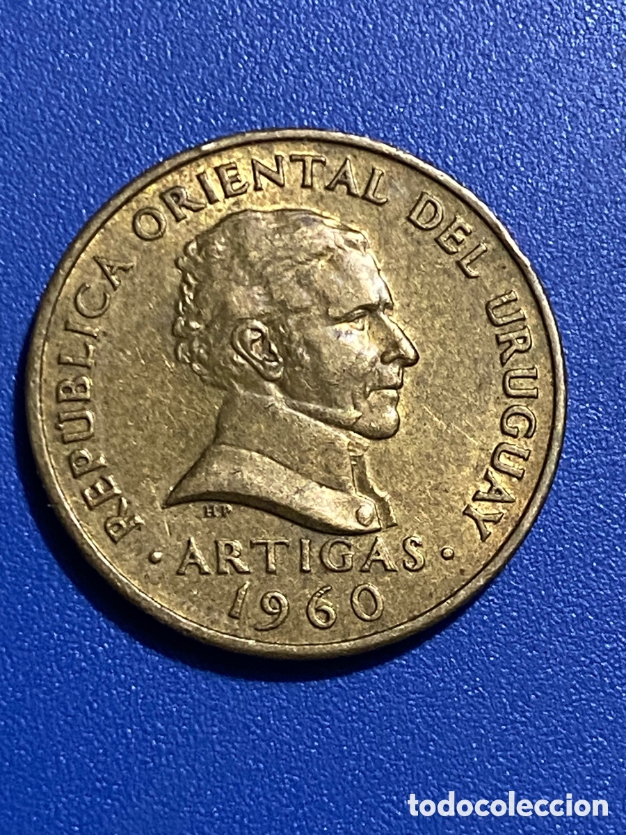 Monedas antiguas de Am&eacute;rica: Uruguay 5 Centesimos 1960 - Foto 1
