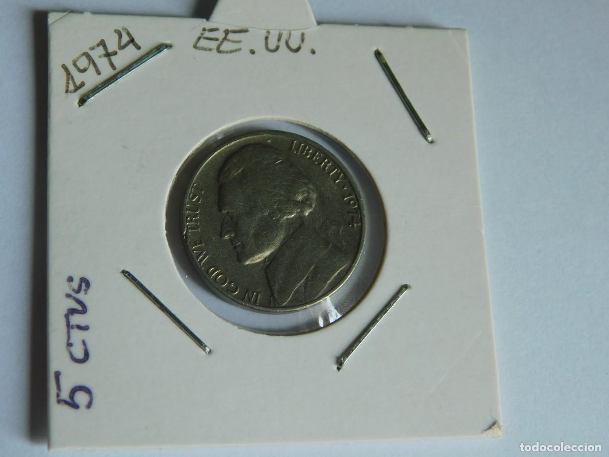 Monedas antiguas de Am&eacute;rica: MONEDA DE 5 CENTAVOS DE D&Oacute;LAR 1974 - Foto 1