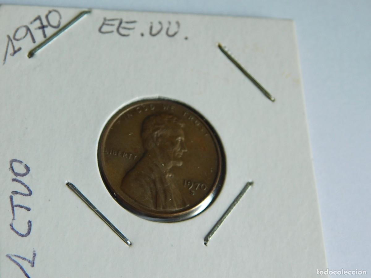 Monedas antiguas de Am&eacute;rica: MONEDA DE UN CENTAVO DE DOLAR 1970 S. E.E.U.U. - Foto 1