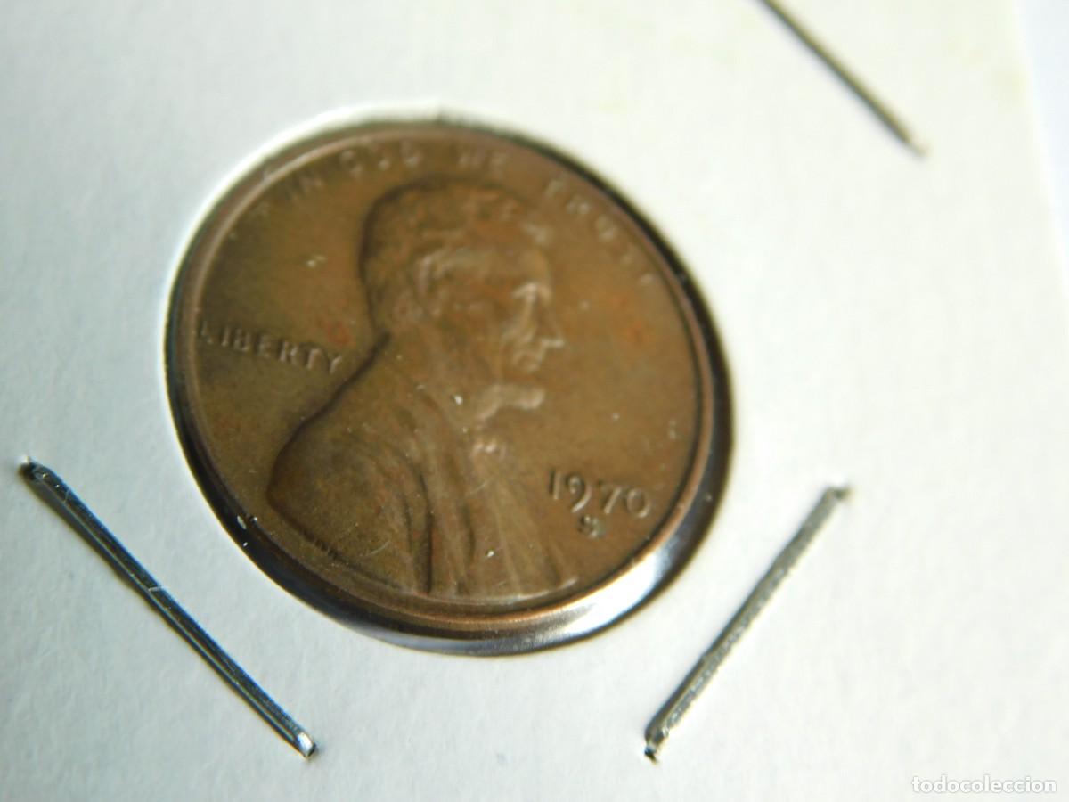 Monedas antiguas de Am&eacute;rica: MONEDA DE UN CENTAVO DE DOLAR 1970 S. E.E.U.U. - Foto 4