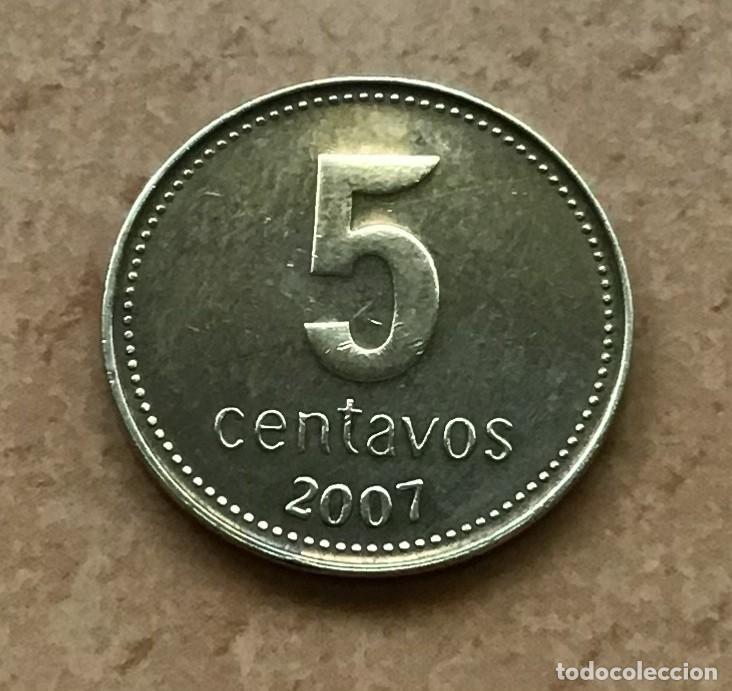 Monedas antiguas de Am&eacute;rica: 5 centavos de Argentina. A&ntilde;o 2007 - Foto 1