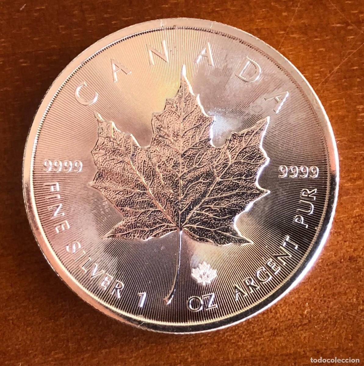 Monedas antiguas de Am&eacute;rica: MONEDA PLATA 1 Oz 9999 MAPLE LEAF 2015 - Foto 1