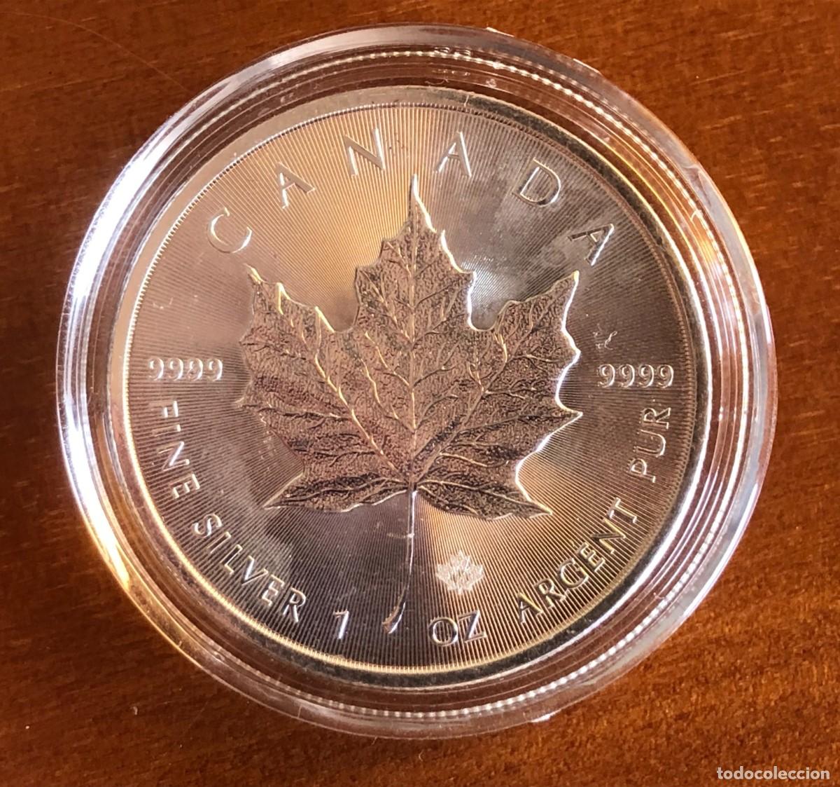 Monedas antiguas de Am&eacute;rica: MONEDA PLATA 1 Oz 9999 MAPLE LEAF 2015 - Foto 3