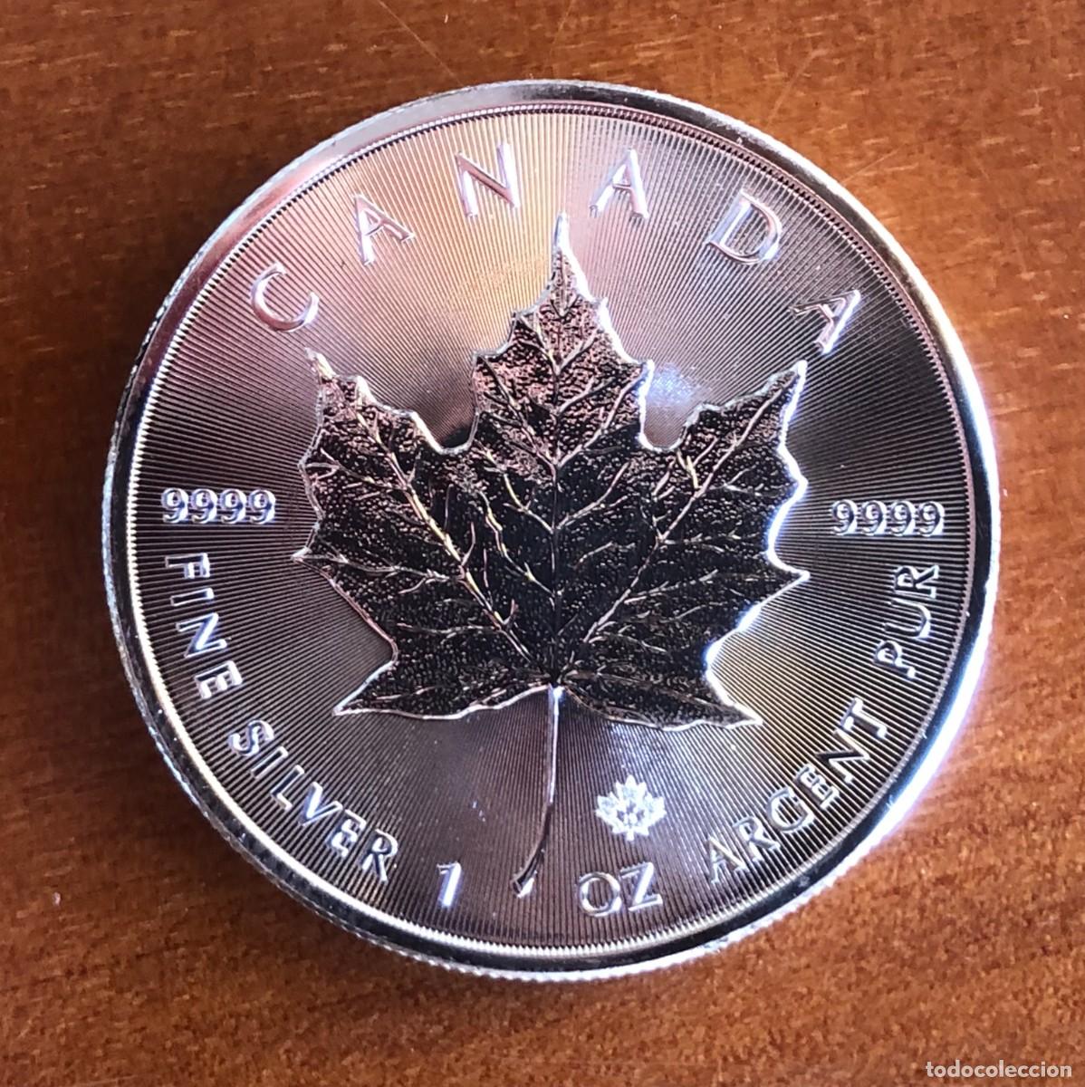 Monedas antiguas de Am&eacute;rica: MONEDA PLATA 1 Oz 9999 MAPLE LEAF 2019 - Foto 1