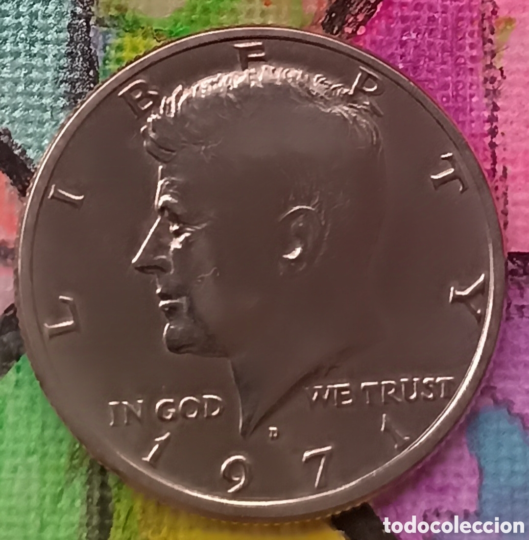 Monedas antiguas de Am&eacute;rica: Medio Dolar 1971- Ceca D - Foto 2