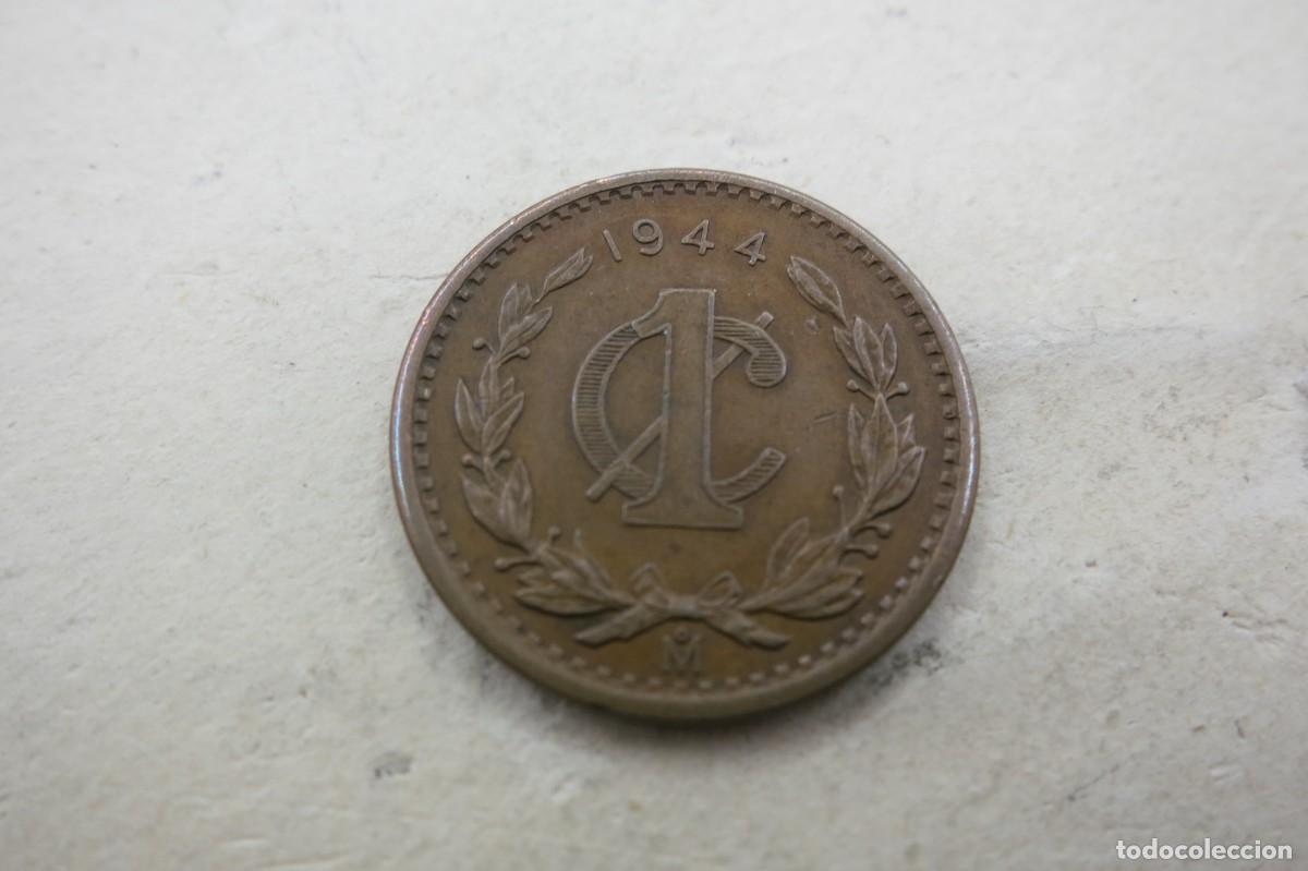 Monedas antiguas de Am&eacute;rica: moneda de Mexico 1 centavo 1944 - Foto 1