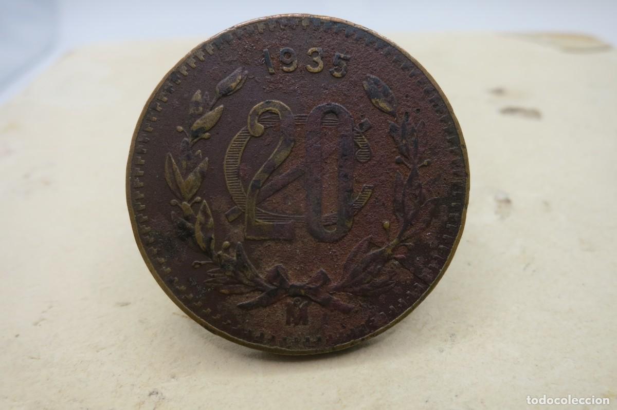Monedas antiguas de Am&eacute;rica: Mexico 20 centavos 1935 - Foto 1