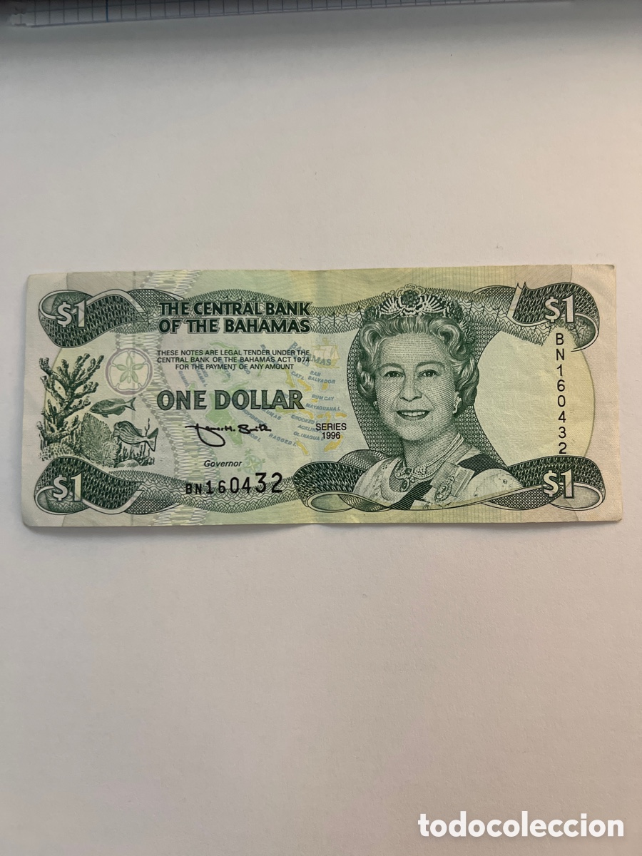Monedas antiguas de Am&eacute;rica: 1 d&oacute;lar Bahamas 1996 - Foto 1