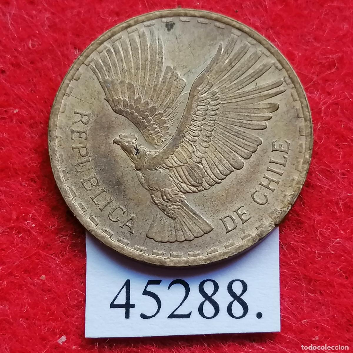Monedas antiguas de Am&eacute;rica: Chile 2 cent&eacute;simos 1965, c&eacute;ntimos - Foto 2