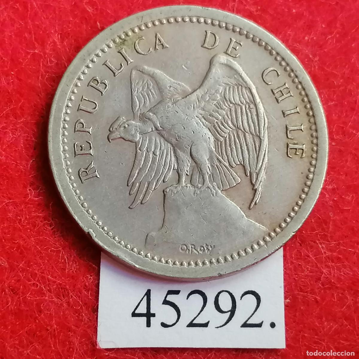 Monedas antiguas de Am&eacute;rica: Chile 20 centavos 1940, c&eacute;ntimos - Foto 2