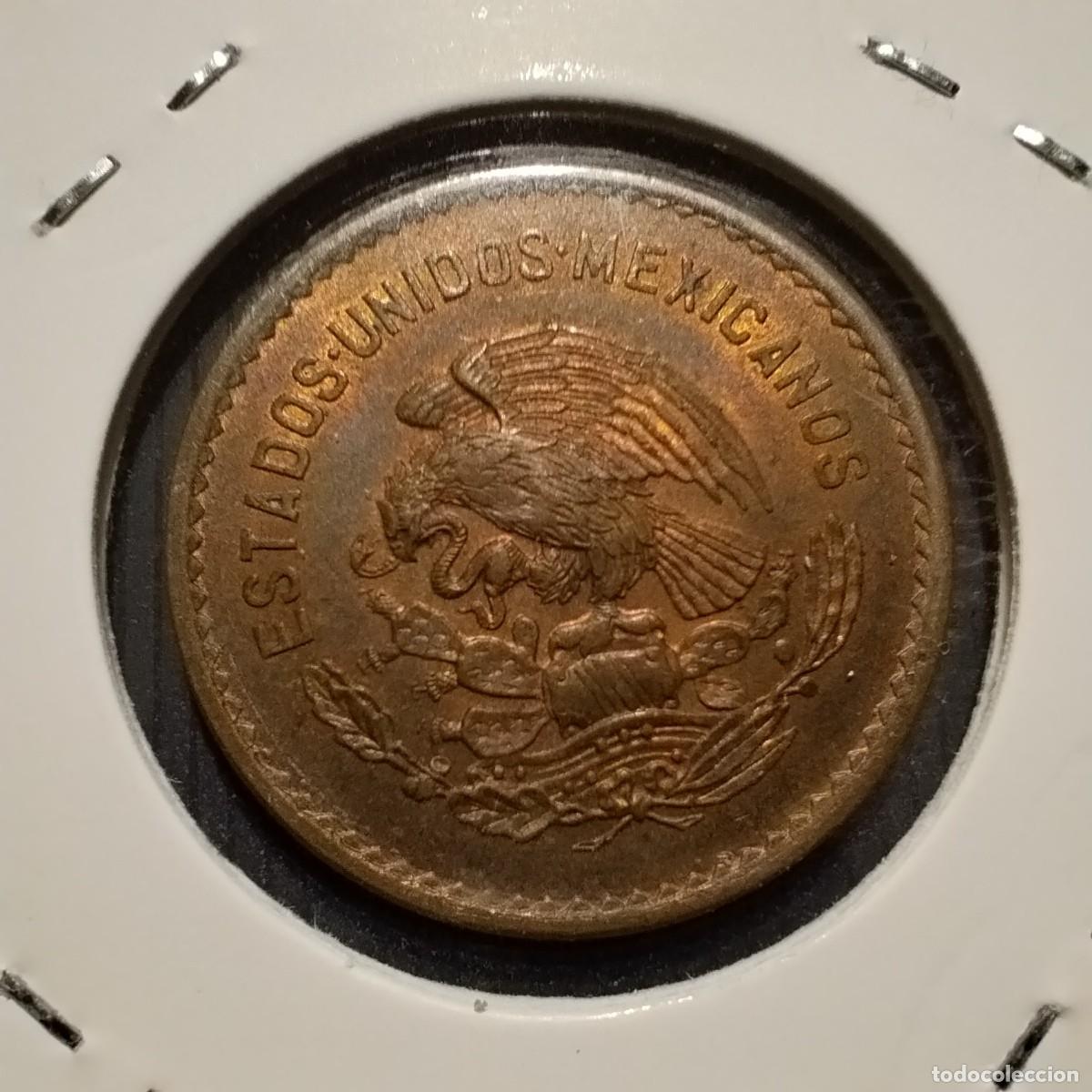 Monedas antiguas de Am&eacute;rica: Moneda 5 centavos, M&eacute;xico 1952. EBC - Foto 2