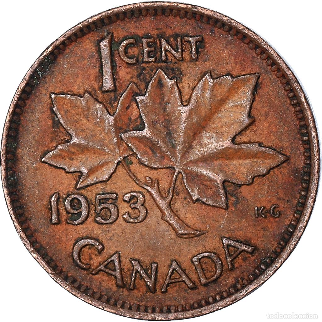 Monedas antiguas de Am&eacute;rica: [#1053943] Moneda, Canad&aacute;, Cent, 1953 - Foto 2