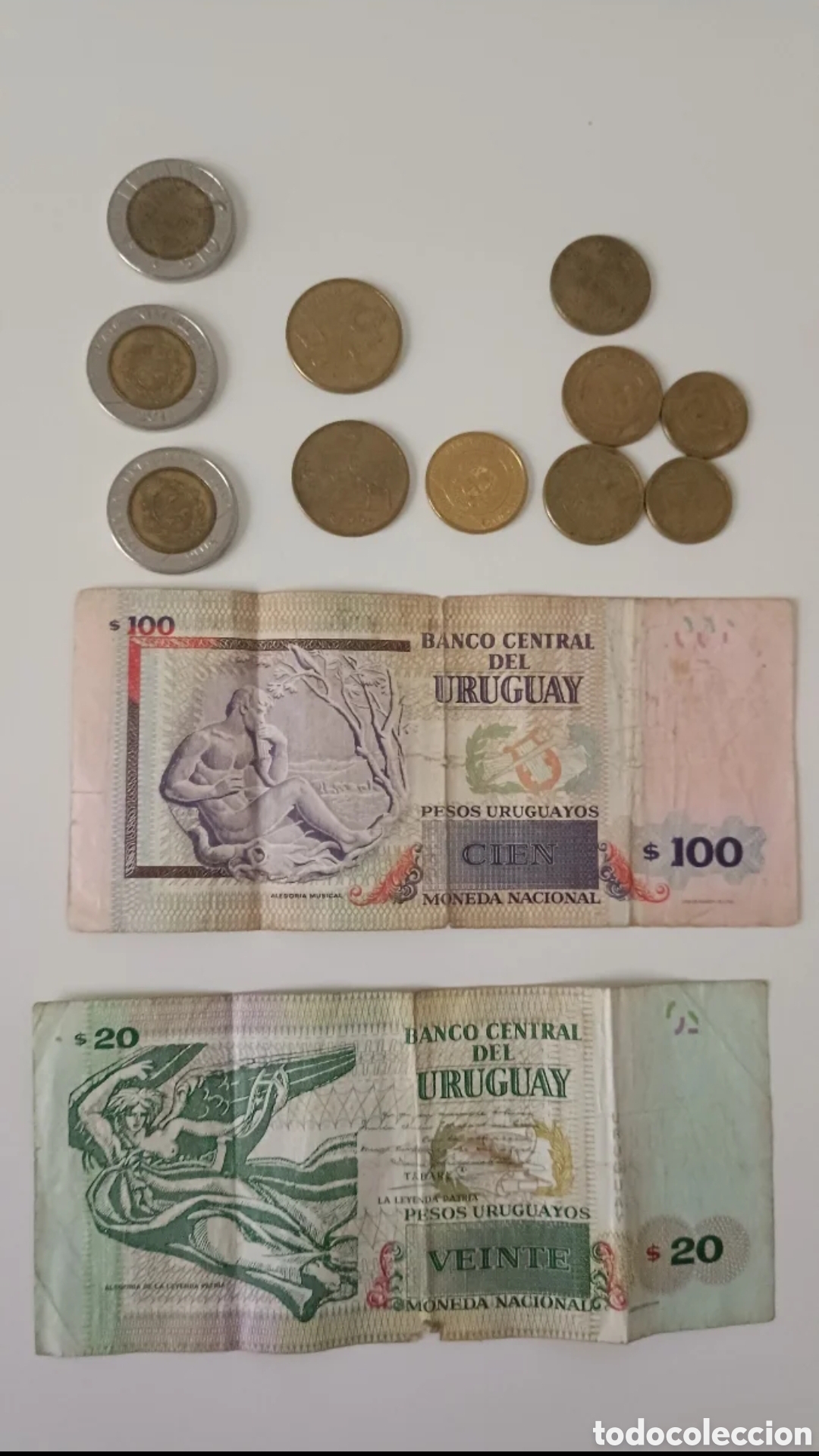 Monedas antiguas de Am&eacute;rica: Monedas y billetes de Uruguay - Foto 2