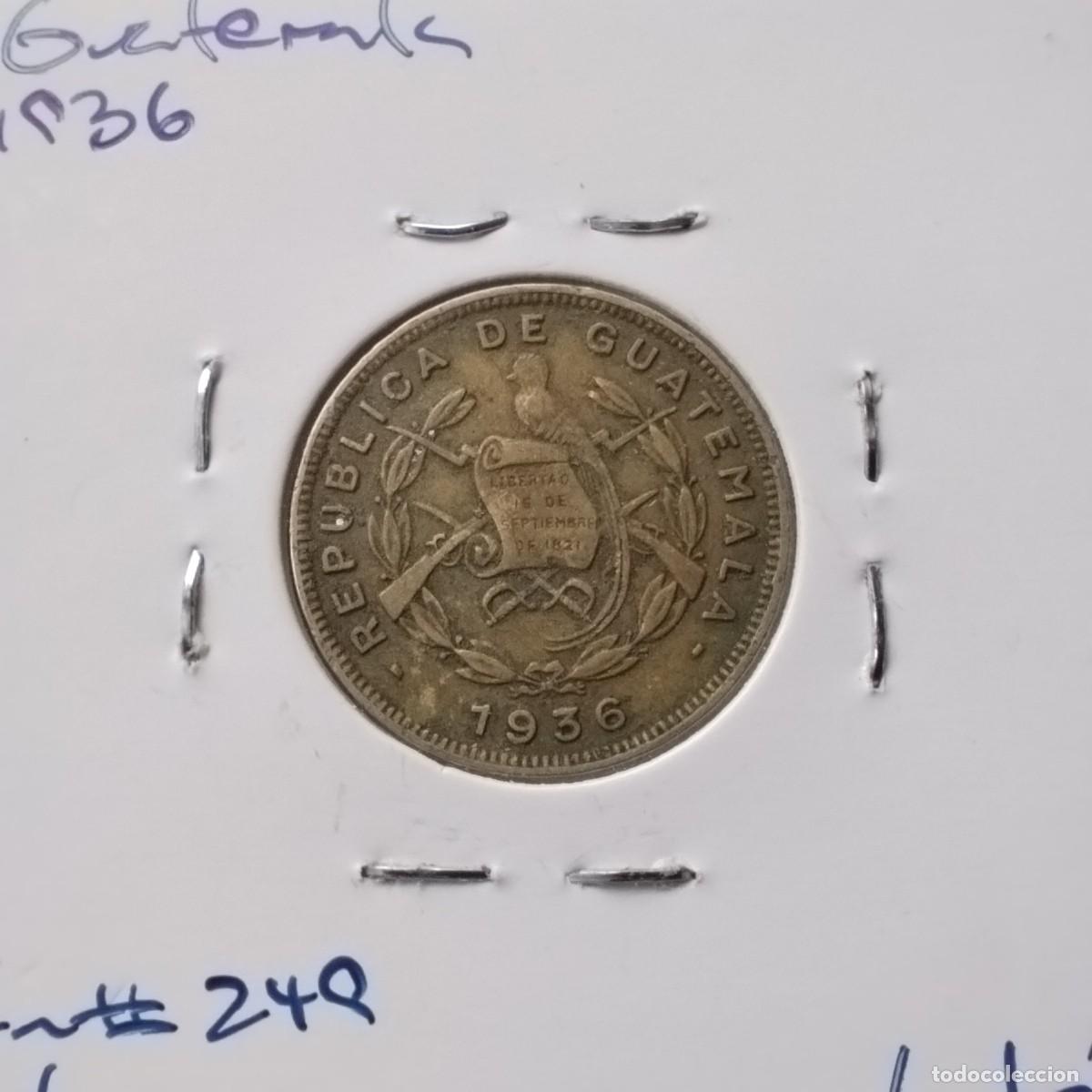 Monedas antiguas de Am&eacute;rica: Moneda 1 centavo, Guatemala 1936 - Foto 1