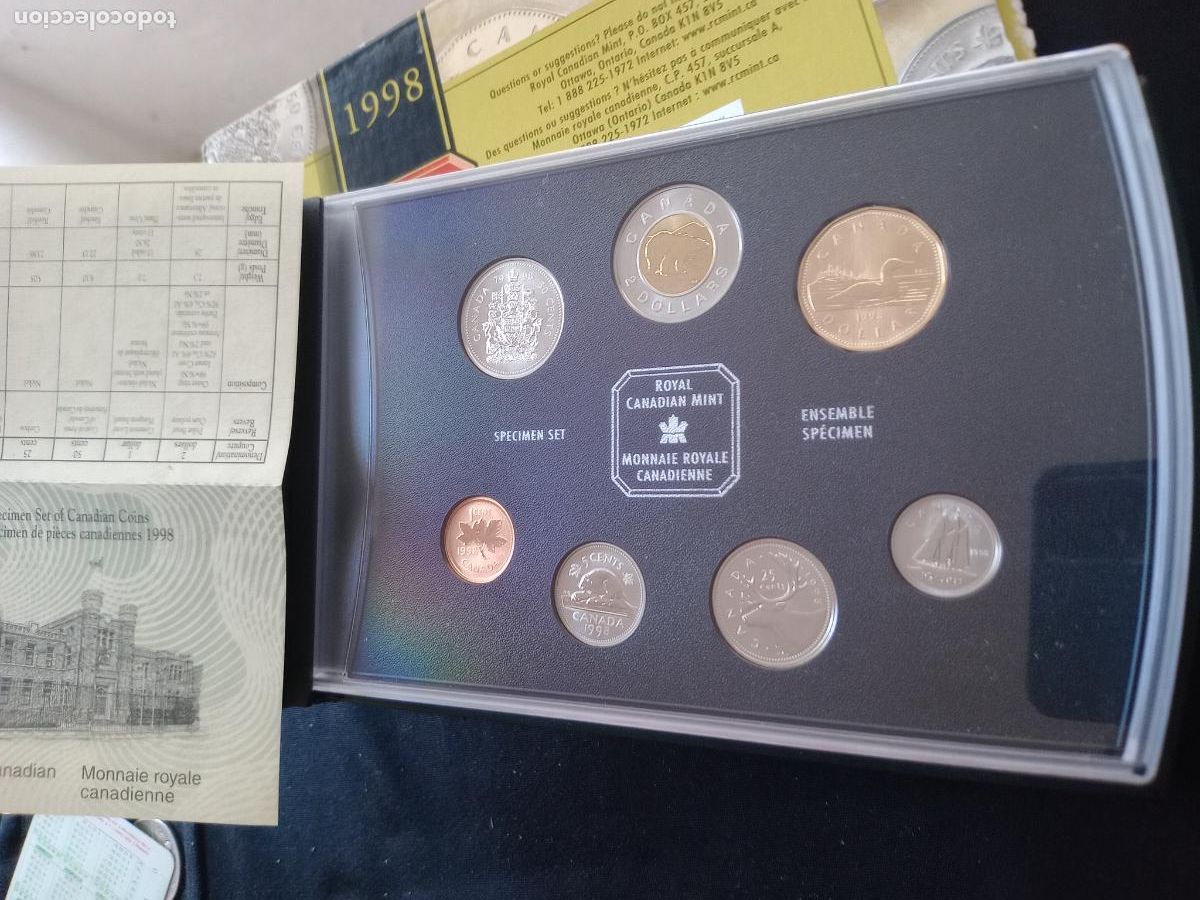 Monedas antiguas de Am&eacute;rica: Canada: 1998 Specimen Coin Set - Foto 1