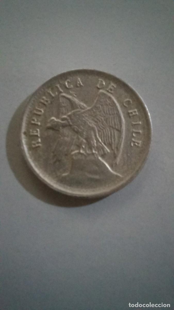Monedas antiguas de Am&eacute;rica: Moneda de Chile de 5 centavos, 1922 - Foto 2