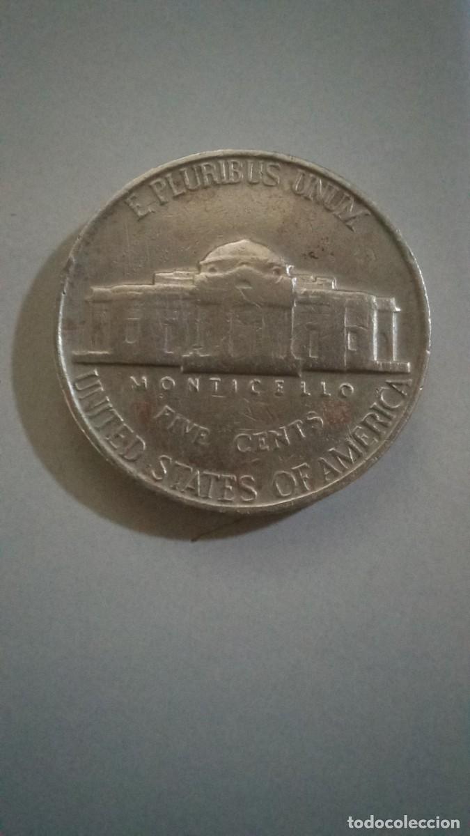 Monedas antiguas de Am&eacute;rica: Moneda de EEUU de 5 centavos, 1963 - Foto 2