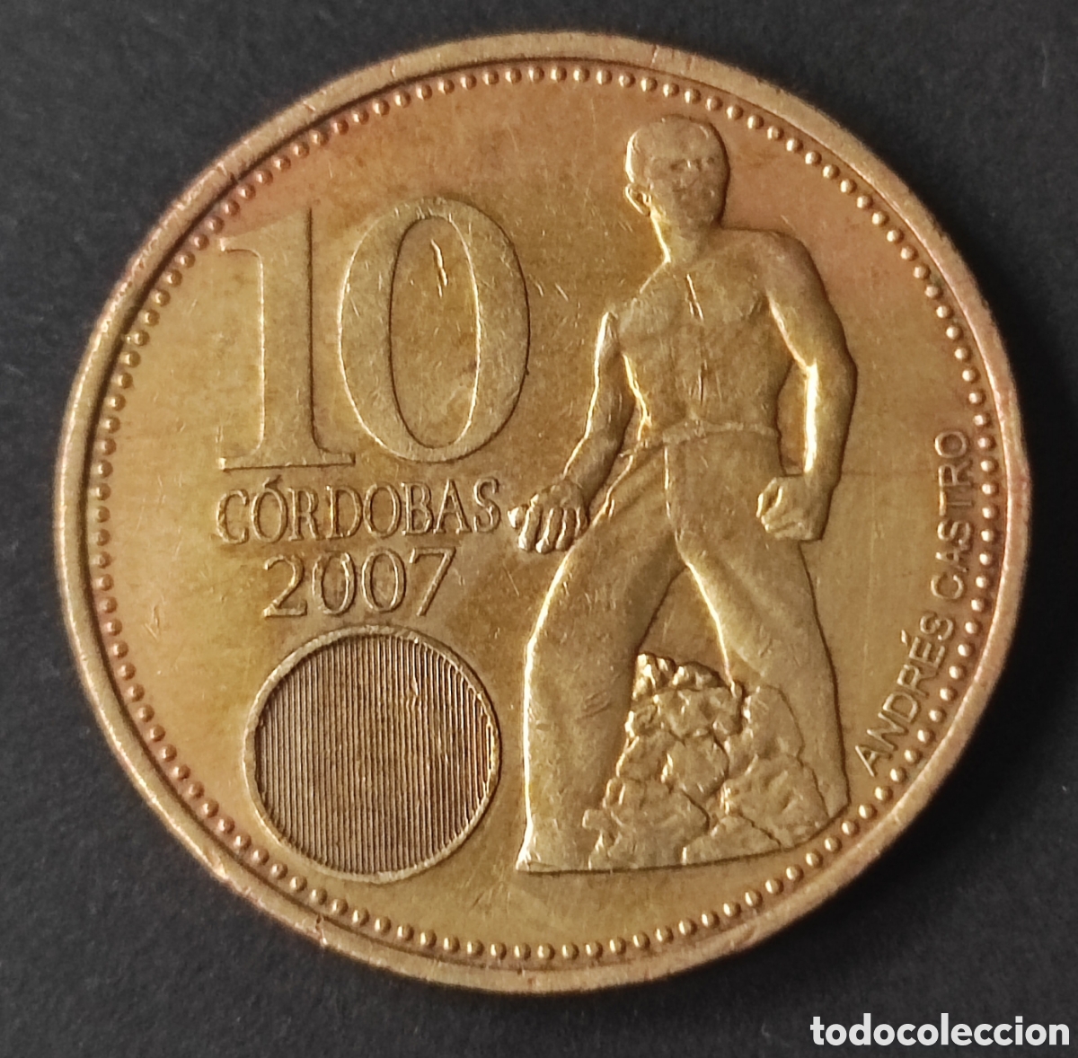 Moedas antigas da Am&eacute;rica: Nicaragua. 2007. 10 c&oacute;rdobas